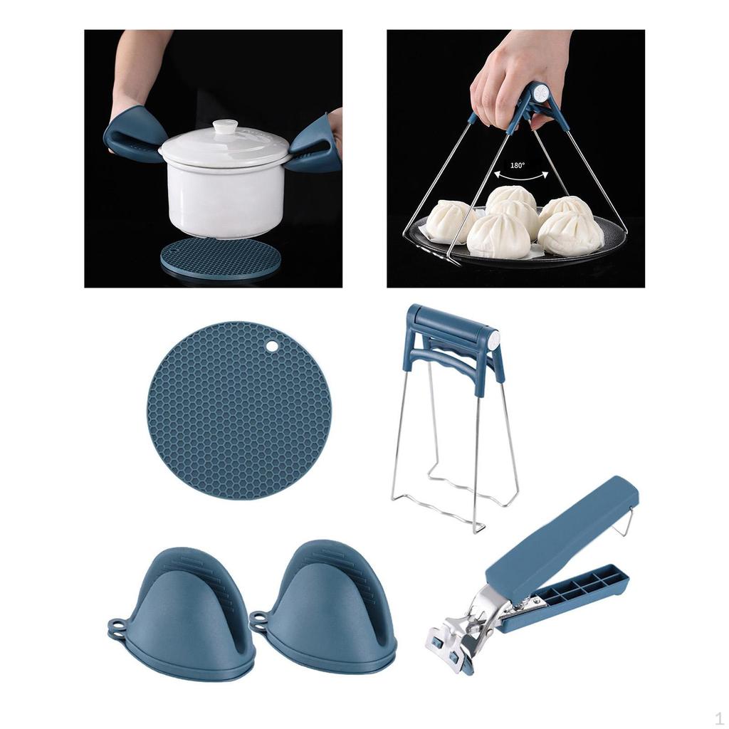 Kitchen Anti Scalding Set Heat Resistant , Cooking Gadgets, Lifting Tools, for Moving Plate or