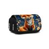 Astuccio Portapenne Flip a Doppio Strato con Stampa Volpe Carina Chiusura a Zip per Ragazzi/Ragazze Migliori Regali Cartone Animato 2D Materiale Scolastico Astuccio