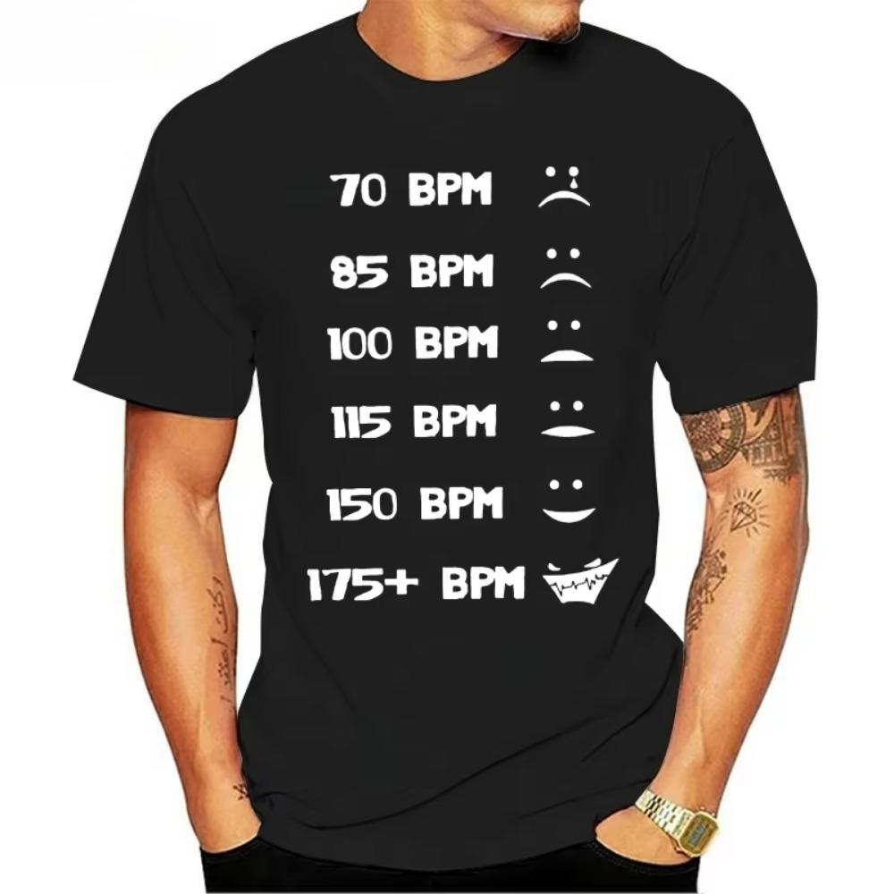 

Printing Edm Hardstyle Dnb Festival 175 Bpm Graphic Tshirts Woman Black Natural TShirt for Mens Gents Hiphop Top S