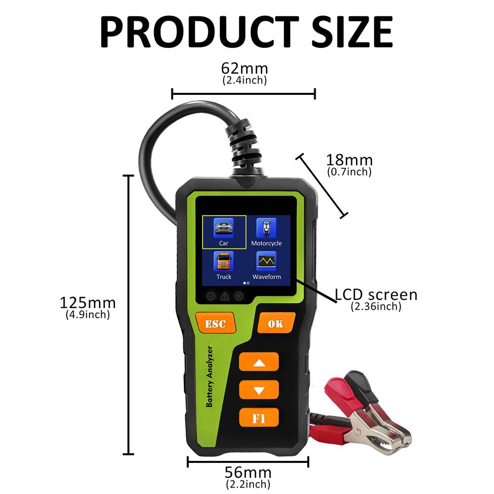 BT30 Car Battery Analyser In-vehicle Diagnostic Tool Battery Safety Analyser