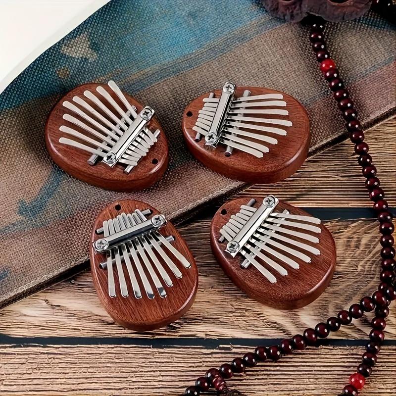 8 Tasten Mini Kalimba Hohe Qualität Exquisites Finger Daumen Klavier Marimba Musik Gutes Zubehör Anhänger Geschenk, Weihnachts- und Halloween-Geschenk, Erntedankfest-Geschenk