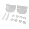 2pcs Acrylic Window Plant Shelves with Suction Cups Support Brackets Semicircular Window Sill Extender for Succulents