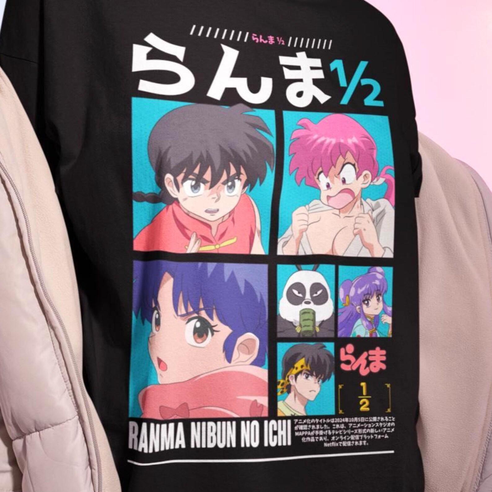 Ranma 1/2 Anime Shirt - Ranma Saotome Tshirt,Manga Cosplay Tee L
