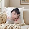 Kim Ji Won Queen of Tears Cushion Cover Linen Minimalist Soft  for Sofa Bed Home Room Decor