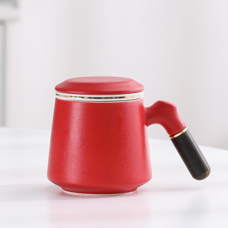 Office Tea Cup Tea Cup Ceramic Cup With Lid Filter Personal Cup Office Cup Engraving