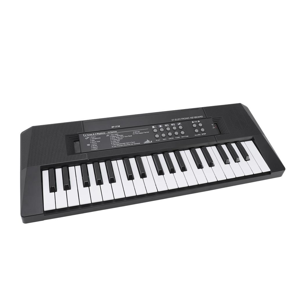 Kids Piano Keyboard 37 Keys Portable Electronic Keyboard Early Educational Music Learning Toy with Microphone for 3 To