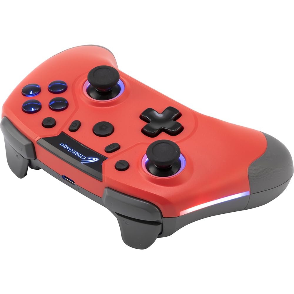 CYBER Gaming Controller HG Wireless Type Scarlet Switch (for SWITCH) -