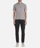 PANICALE Gray Vintage Dyed Short Sleeve Polo Shirt