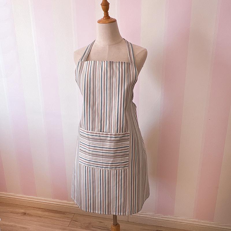 Korean Style Cotton Lace Apron - Cute, Sleeveless, Anti-Stain Kitchen Wear