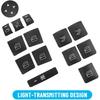 Window Switch Button Trim Cover Sticker Compatible for Mercedes Benz A B C E G GLA CLA GLK GL ML GLE Class, Interior Door Armrest Window Switch