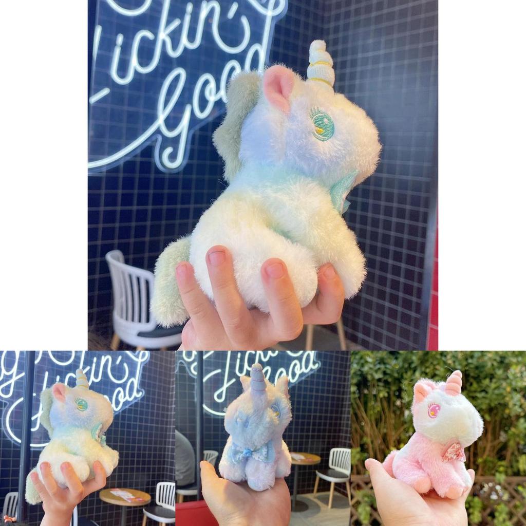 Unicorn Plush Keychain With Bow Decoration And Bright Colors For Kids And Collectors