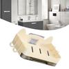 Wall Mounted Soap Holder Hole     Shape Drainage Soap Dish Holder for Bathroom