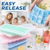 DIY Ice Moulds High Quality Food-grade 36grids Ice Cube Mold with Lid Safter Silicone Ice Tray Ice Box Food and Drinks
