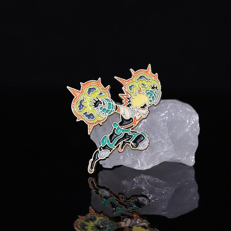Unique Anime Character Style Brooch Metal Pin Featuring Cool Ninja Design Perfect For Bags