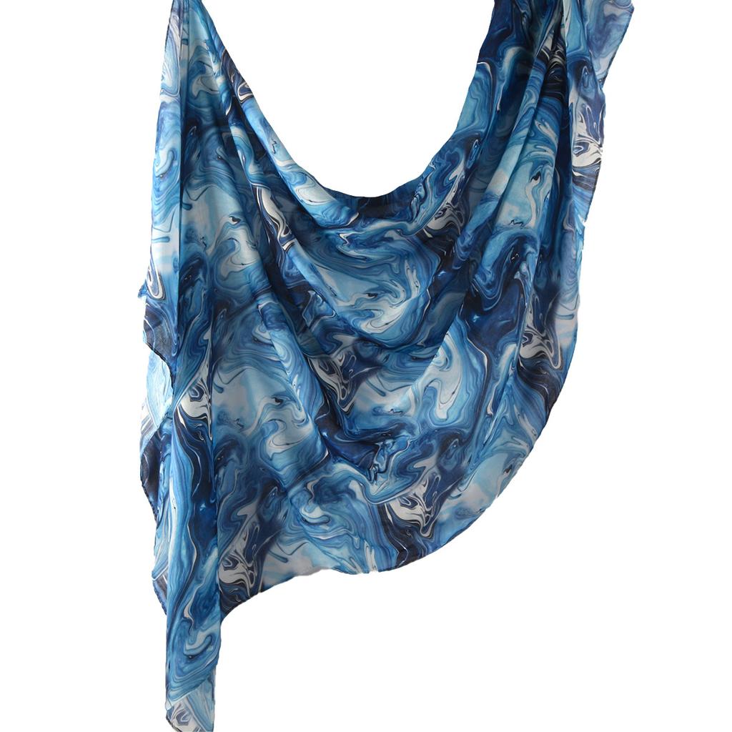 Aquarell Blume Viskose Hijab Schal Atmungsaktiv Weich Lang Mode Schals Kopftuch Paisley Muster Muslimische Hijabs Für Frauen