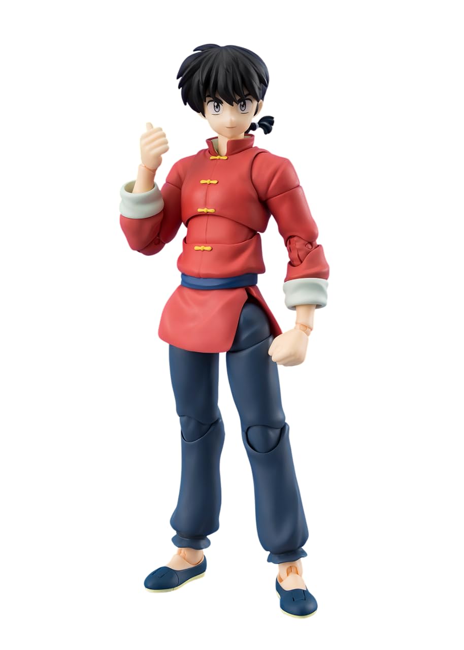 

НАРОДЫ ТАМАШИИ SH. Figuarts Ranma 1/2 Саотомэ примерно 140 мм ПВХ АБС окрашенная шарнирная фигурка.