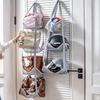 3/4 Tier Mesh Hanging Ball Storage Bag Wall Mount Sports Organizer for Basketball Football Volleyball Doll Toys Playroom Garage