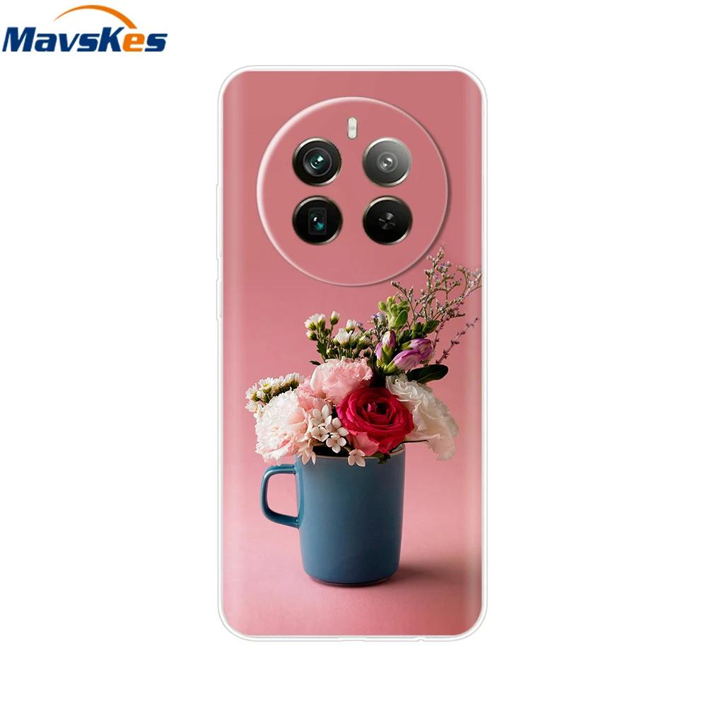 For Realme 12 Pro+ Case Love Heart Soft Silicone Cover for Oppo Realme 12 Plus 5G Fundas for Realme 12 Pro Plus Realme12 Bumper