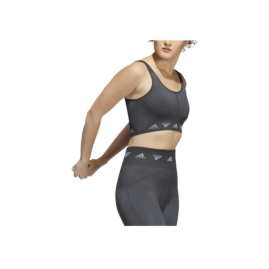 adidas Logo Jacquard Yoga Training Kinder Sportunterwäsche Kinderunterwäsche Schwarz HE2614