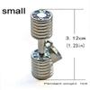 Women Creative Gifts Fashion Gold Black Silver Color Big Small Barbell Pendant Necklace Men Trendy Fitness Barbell Creative Gift