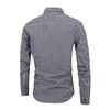 Men's Large-sized Checked Long-sleeved Shirt, Digital Printed Lapel Light Button Shirt For Men