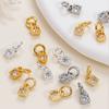 2Pcs 14/18K Gold Color Plated Copper Square Shape Pendants with Zircon for DIY  Bracelets Necklace Jewelry Making Accessories
