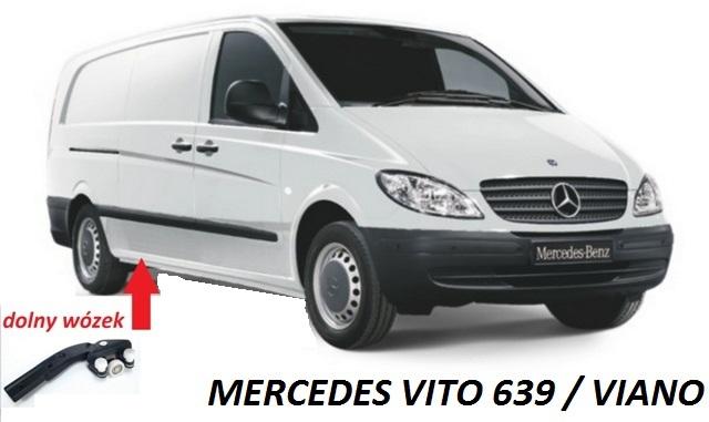 Right sliding door carriage LOWER Mercedes Vito W639 2003-2014 6397601747 - 5012Z-75