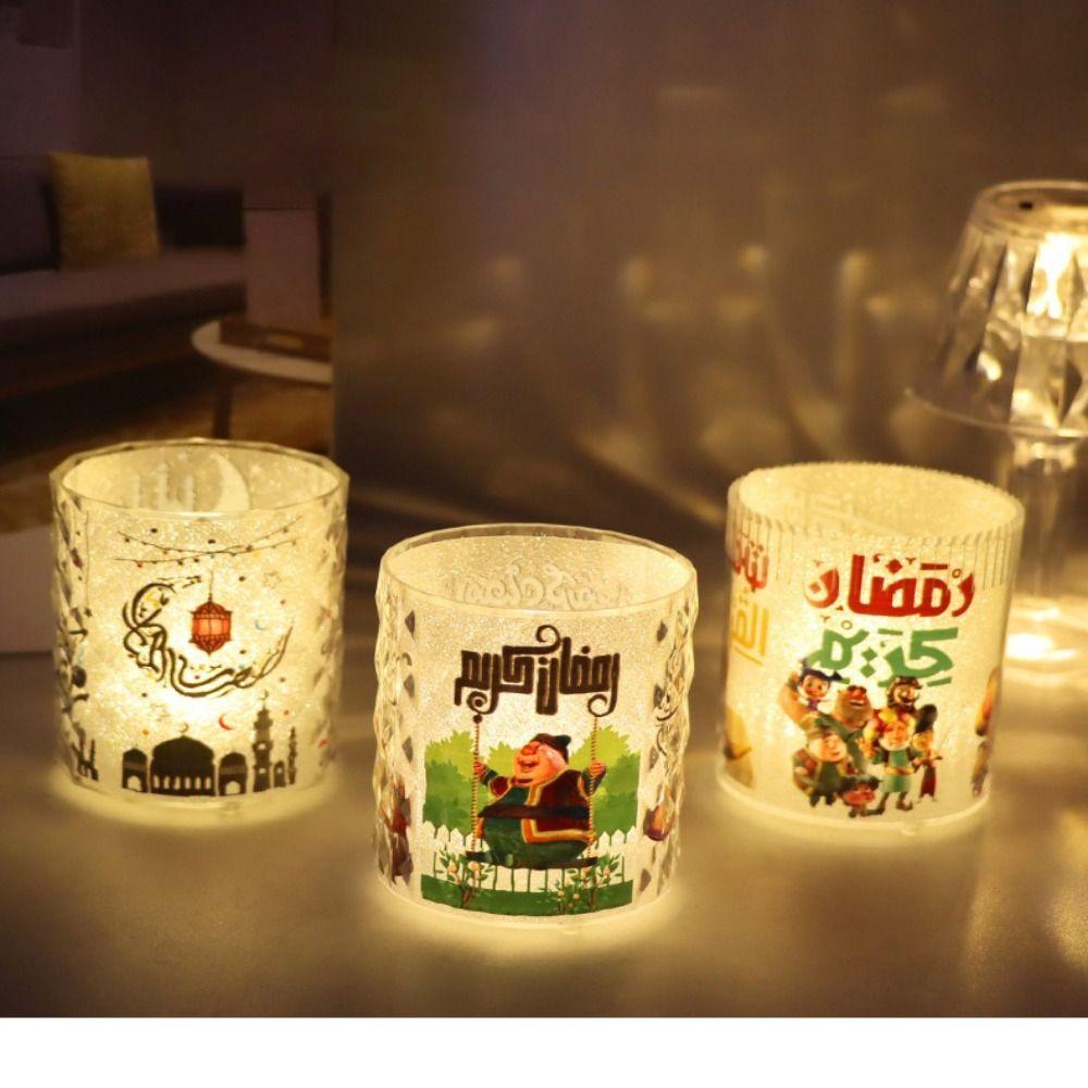 

5 Colors LED Lantern Wind Lights Festive Kareem Ornaments 2025 Ramadan Decoration 3
