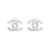 Chanel 25P Frühling Sommer Unifarbene Design-Ohrringe Unisex-Ohrringe Silber AB-25P-124