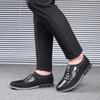 Leather Men's Casual Shoes Men's Loafers Moccasins Breathable Non-slip Black Driving Shoes Large Size 48