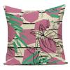 Decorative Throw Pillows Case Floral White Red Pink Flower Polyester Pillow Cushion Cover For Sofa Home Living Room Decor