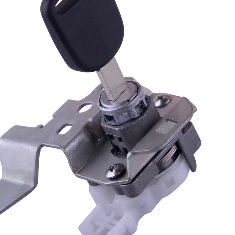 Door Lock Cylinder Cable with 2 Keys Car Safety Lock Accessory for Honda Civic 2006-2011