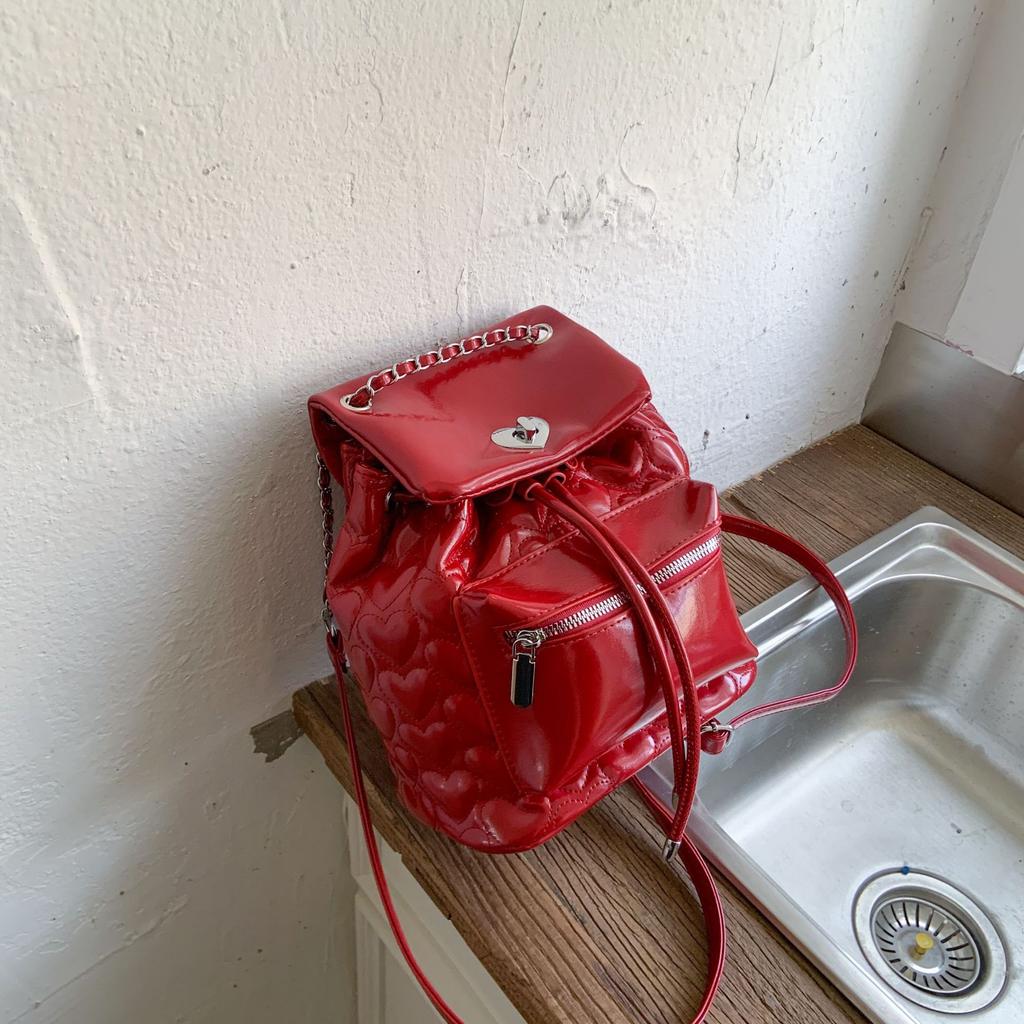 Niche texture backpack bag women's 2025 new student commuter backpack fashionable versatile fashion bucket bag