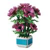 2023 City Creativity Bouquet Rhododendron Potted Plant Home Decoration Building Blocks Bricks Kids Toys