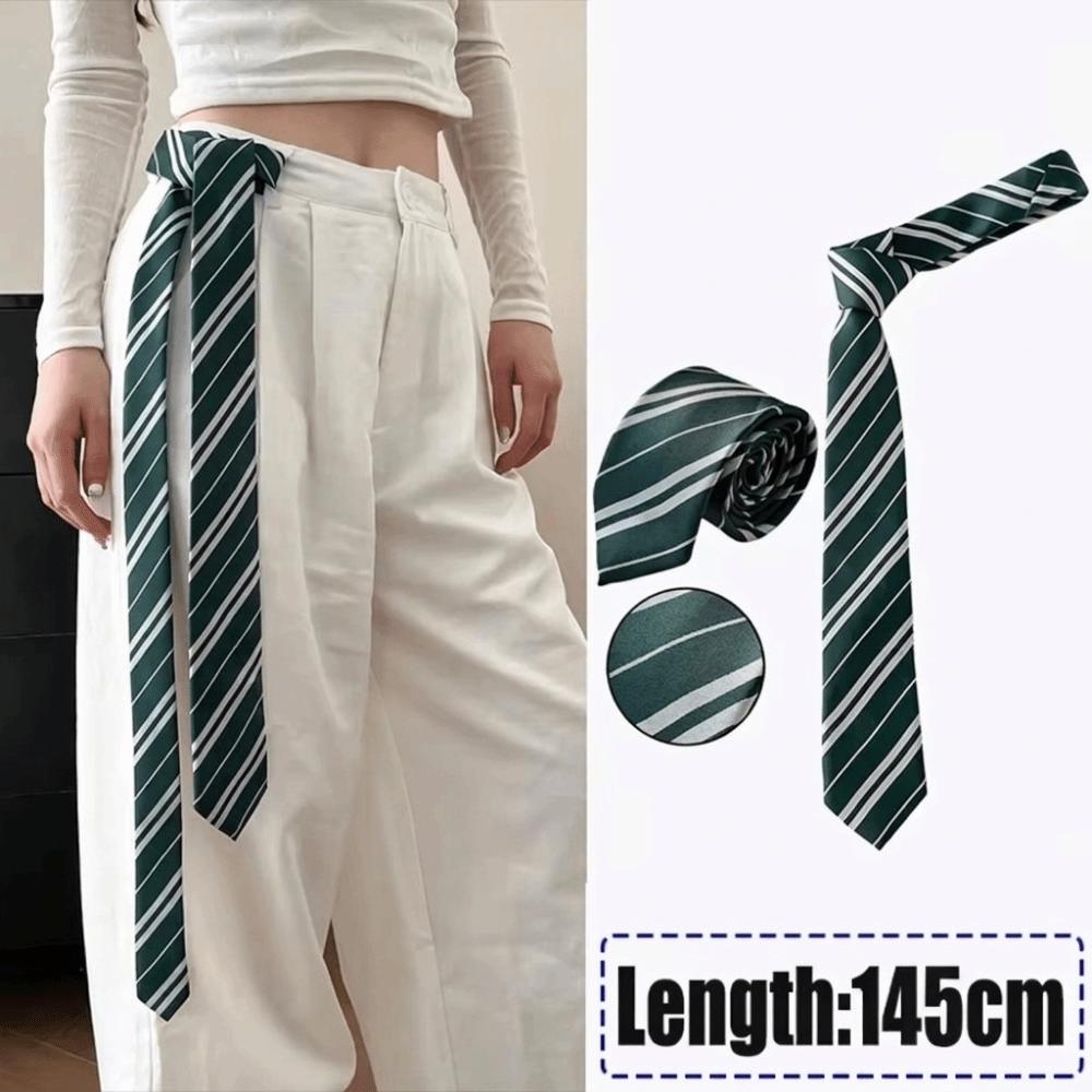 Polyester Waist Tie Belt Striped Necktie Scarf New Neck Tie  Casual Wear