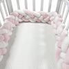 Hand-Woven Anti-Collision Crib Bumper - Soft, Knotted, Twist Design for Infant Safety