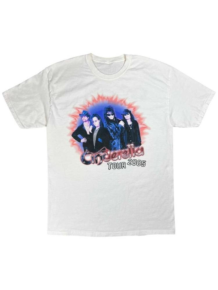 Vintage 2005 Cinderella Band tee Double sided remake PA8744 L