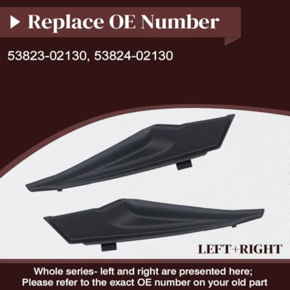 

2 pair Car Engine Hood Cowl Lid Bonnet Windshield Hinge Cover Deflector For Toyota Corolla Altis 2014 2015 2016 2017 2018 2pair Left and Right