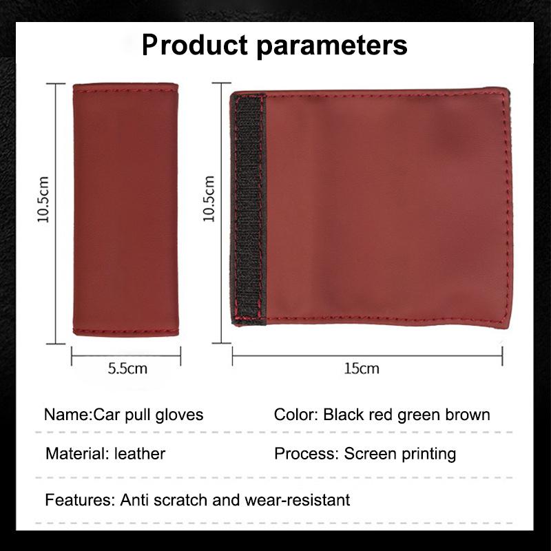kncr9 Car Roof Armrest Pull Protection Cover Gloves Door Handle Non-Slip Cover For Seat FR Leon Ibiza Altea Exe 5f Mk2 Mk3 Accessories