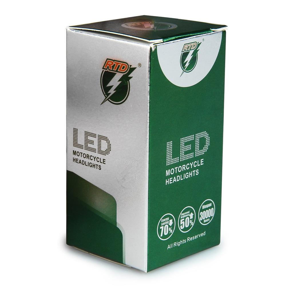 LED světlomet H4BS(BA20D)-Žárovka POOPEE 12W DC9-85V Bridgelux COB čip 1200LM Vodotěsná s vysokým jasem bílá a modrý anděl Originální náhrada