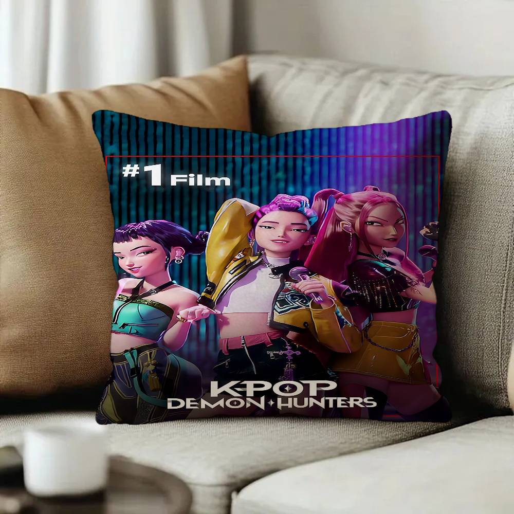Anime Kpop DDemon GHunte pillow cover sofa cushion cover home room decoration children gift