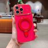 Applicable to iPhone17Promax wave love mobile phone case Apple 16 electroplated magnetic suction bracket anti-drop protective case