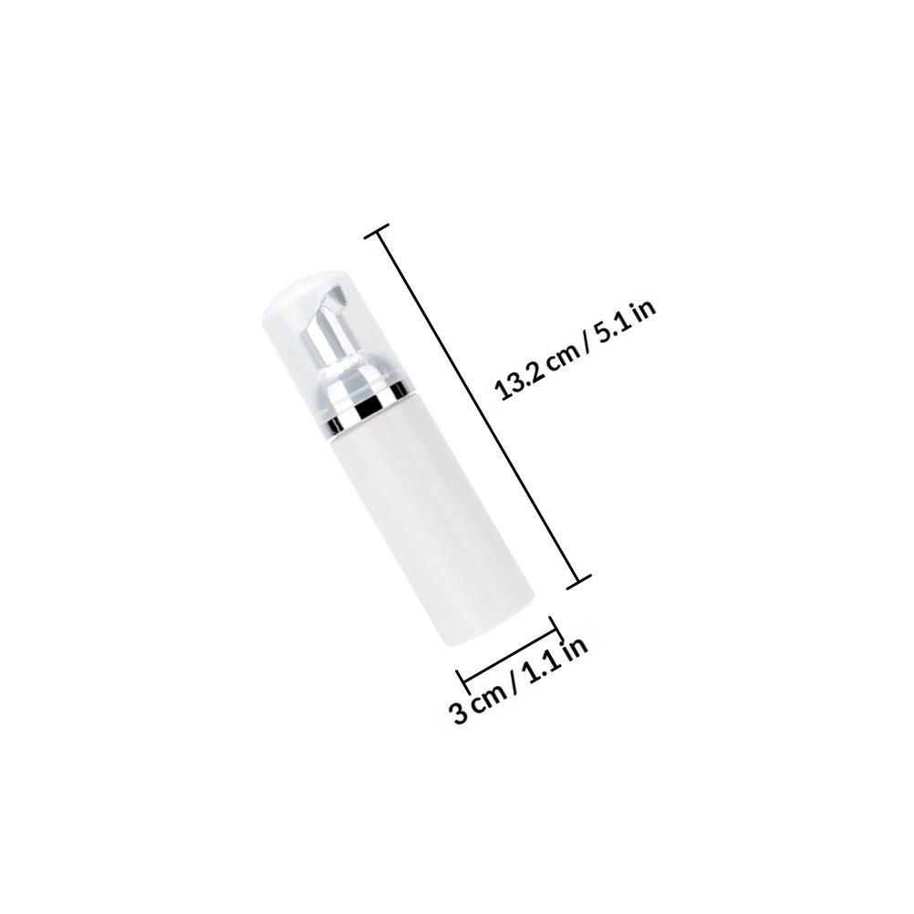 

5Pcs 60Ml Empty Foaming Dispenser Bottles Travel Refillable Foaming Soap Dispenser for Hand Body Wash Dish Soap Makeup серебряный