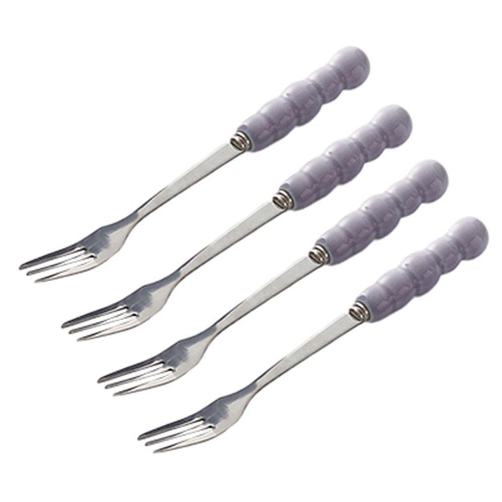 Creative Fruit Fork and Spoon Set Candy Color Coffee Dessert Spoon Ceramic Storage Tank Watermelon