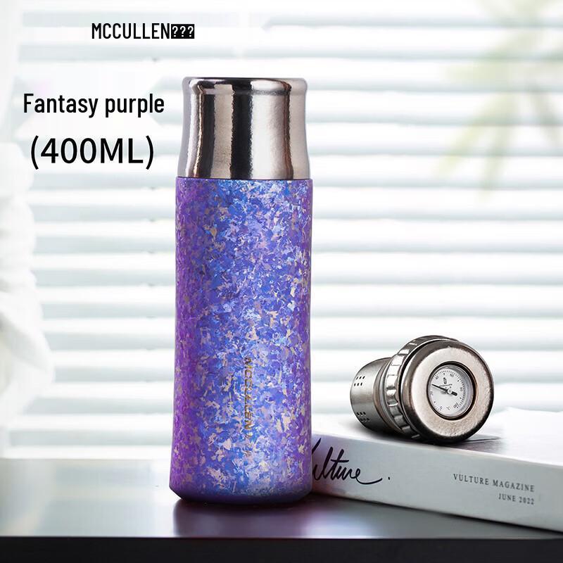 McCULLEN Pure Titanium Insulated Mug with Temperature Display