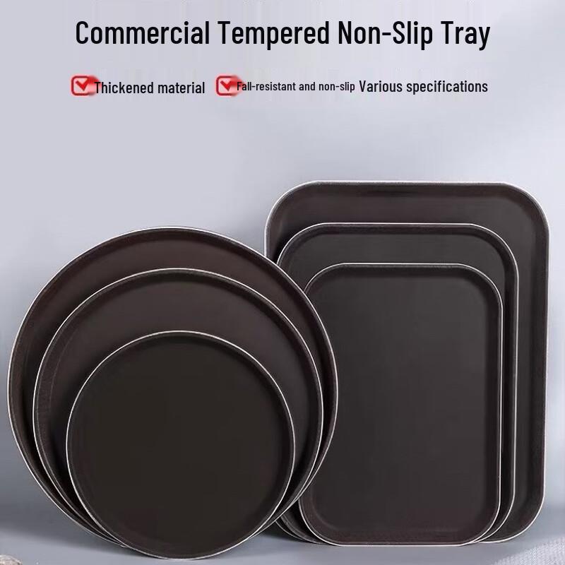 Dedelai Non-slip Plastic Serving Trays