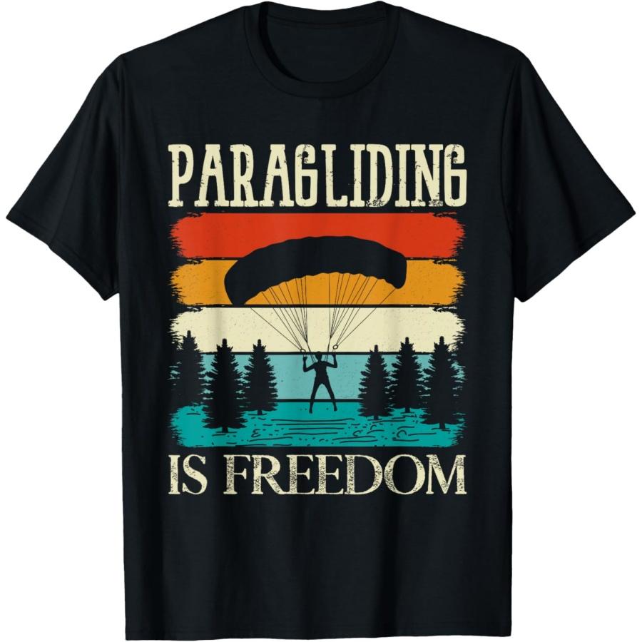 Paragliding Is Freedom Paragliding Parachute T-Shirt XXXXXL чёрный
