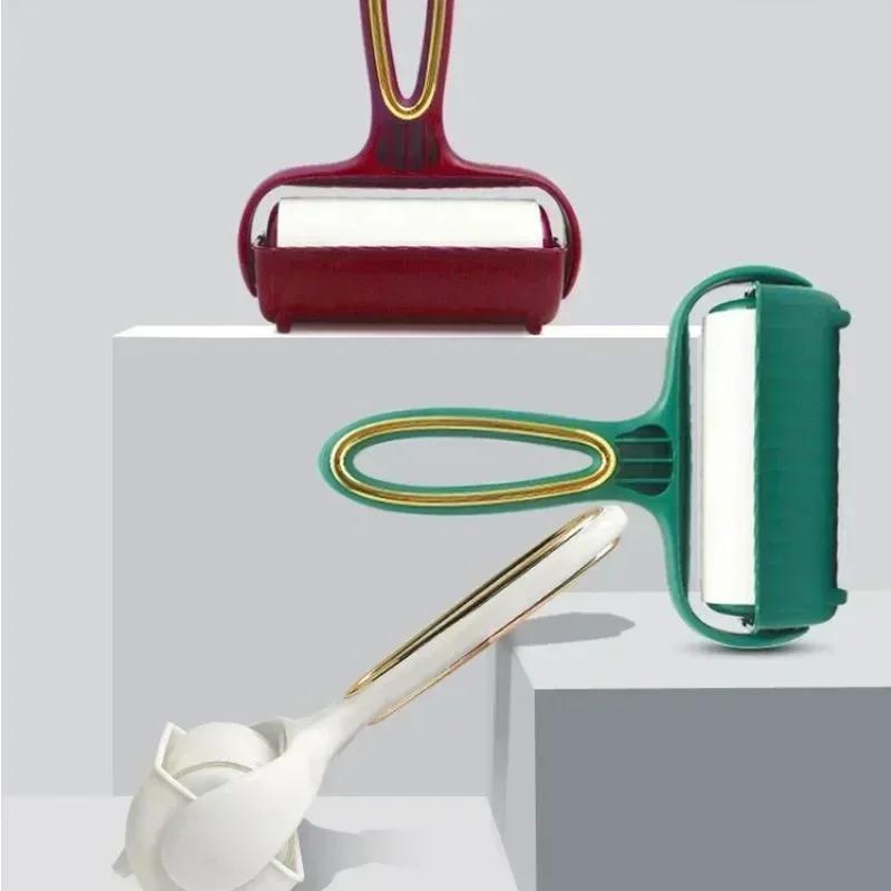 Noua ruloa de hartie rutibila Perie cu rola lipicioasa pentru indepartarea parului pentru animale de companie Perie de curățare covoare perie de ras de pluș Instrument de curățare pentru uz casnic