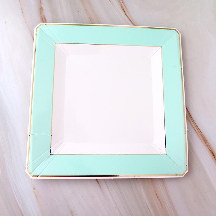 Kindergeburtstag Einweg-Papp-Dessertteller für Party und Picknick