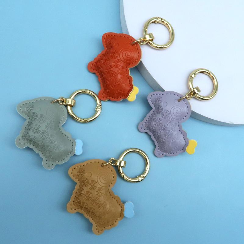 2027 Lunar New Year Goat Pendant Durable Pu Sheep Keychain Bag Decor Gift For Friends